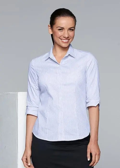 Aussie Pacific Ladies Henley 3/4 Sleeve Shirt 2900T Corporate Wear Aussie Pacific